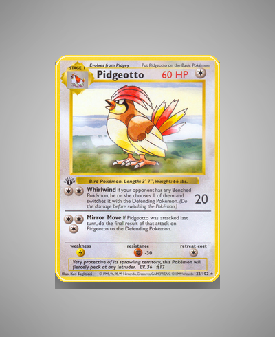 Collector’s Guide: Pidgeotto (Base Set #22)