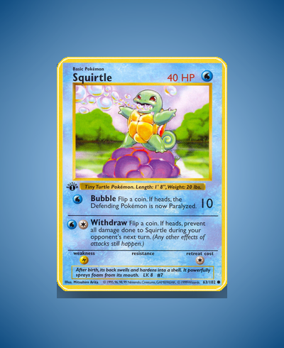 Collector’s Guide: Squirtle (Base Set #63)