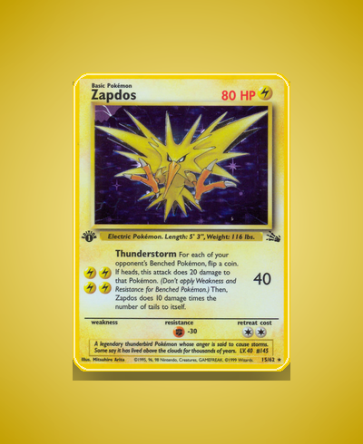 Collector’s Guide: Zapdos (Fossil #15)