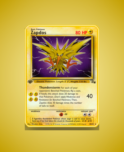 Collector’s Guide: Zapdos (Fossil #30)