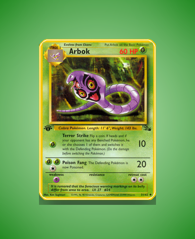 Collector’s Guide: Arbok (Fossil #31)