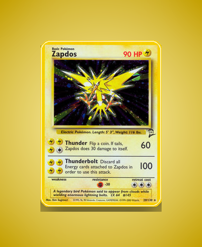 Collector’s Guide: Zapdos (Base Set 2 #20)