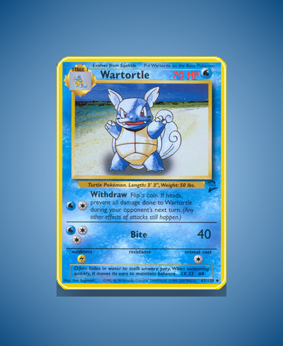 Collector’s Guide: Wartortle (Base Set 2 #63)