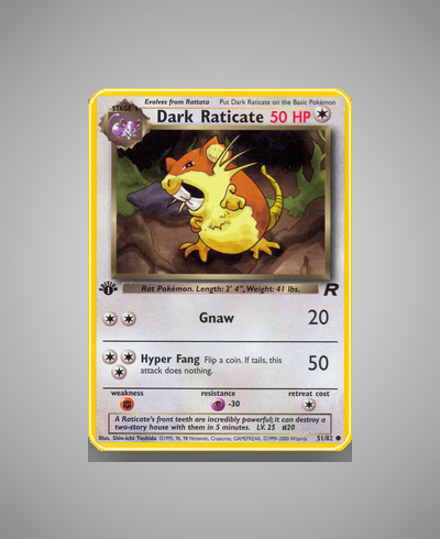 Collector’s Guide: Dark Raticate (Team Rocket #51)