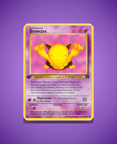 Collector’s Guide: Drowzee (Team Rocket #54)