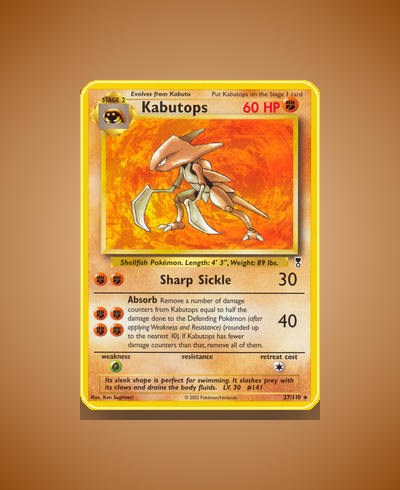 Collector’s Guide: Kabutops (Legendary Collection #27)