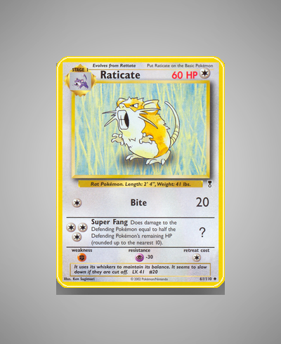 Collector’s Guide: Raticate (Legendary Collection #61)