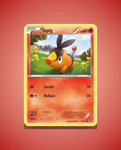 Collector’s Guide: Tepig (Black White #15)