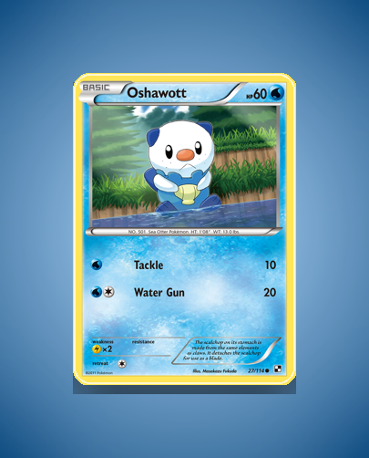 Collector’s Guide: Oshawott (Black White #27)