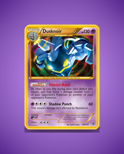 Collector’s Guide: Dusknoir (Plasma Blast #104)