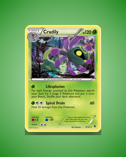 Collector’s Guide: Cradily (Plasma Blast #4)