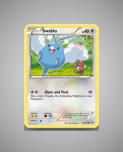 Collector’s Guide: Swablu (Legendary Treasures #103)