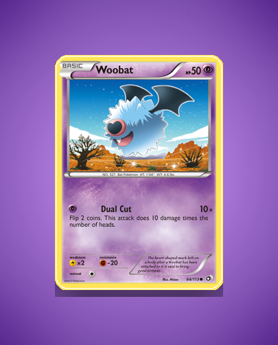 Collector’s Guide: Woobat (Legendary Treasures #64)