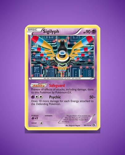 Collector’s Guide: Sigilyph (Legendary Treasures #66)