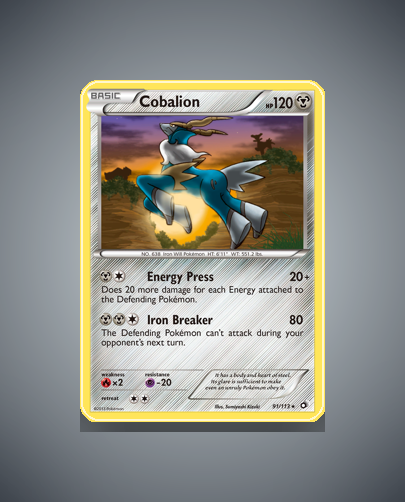 Collector’s Guide: Cobalion (Legendary Treasures #91)