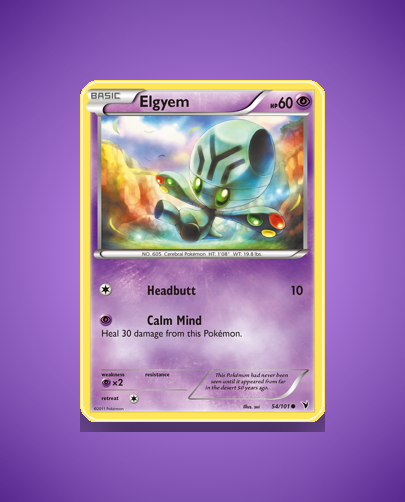 Collector’s Guide: Elgyem (Noble Victories #54)