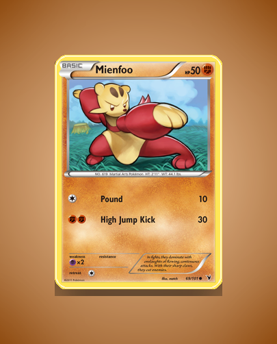 Collector’s Guide: Mienfoo (Noble Victories #69)