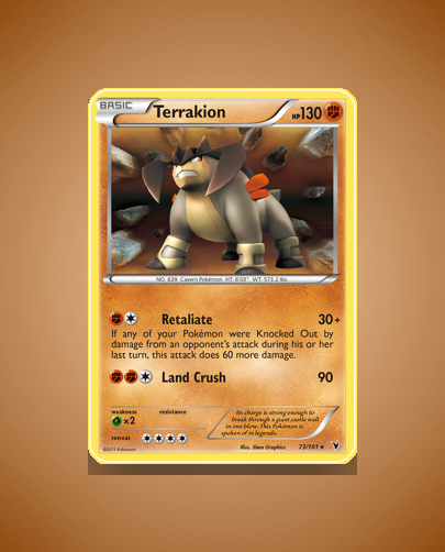 Collector’s Guide: Terrakion (Noble Victories #73)