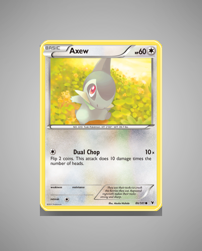 Collector’s Guide: Axew (Noble Victories #86)