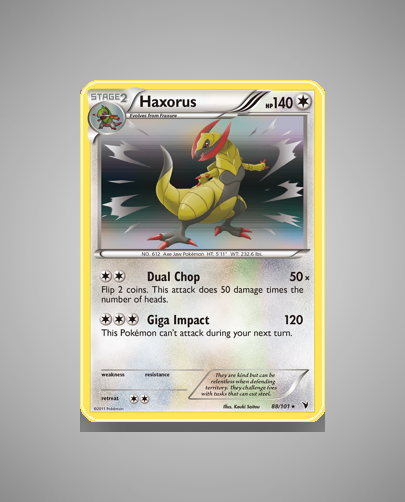 Collector’s Guide: Haxorus (Noble Victories #88)