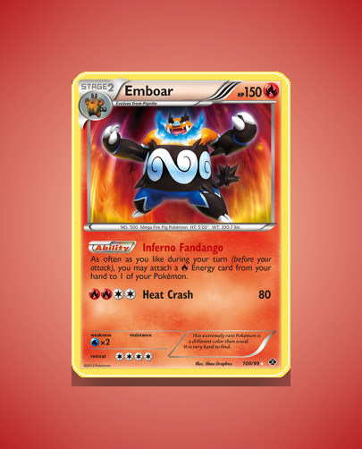 Collector’s Guide: Emboar (Next Destinies #100)