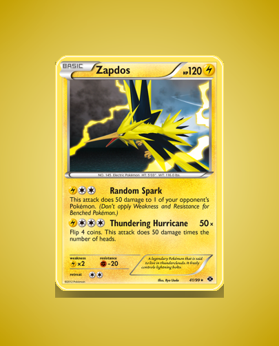 Collector’s Guide: Zapdos (Next Destinies #41)