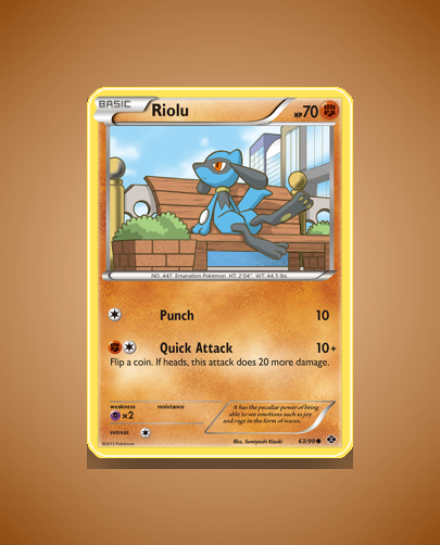 Collector’s Guide: Riolu (Next Destinies #63)