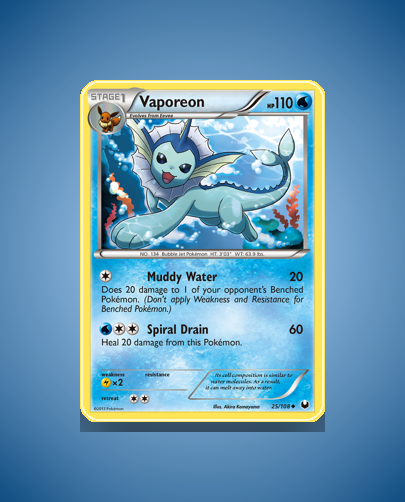 Collector’s Guide: Vaporeon (Dark Explorers #25)