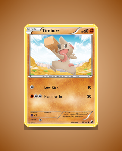 Collector’s Guide: Timburr (Dark Explorers #58)