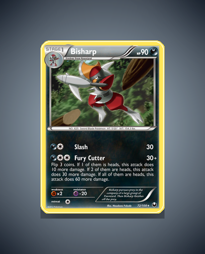 Collector’s Guide: Bisharp (Dark Explorers #72)