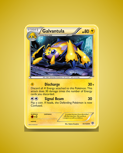 Collector’s Guide: Galvantula (Plasma Storm #51)