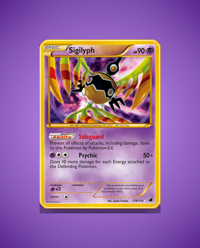 Collector’s Guide: Sigilyph (Plasma Freeze #118)
