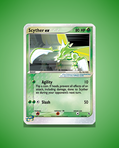 Collector’s Guide: Scyther ex (Ruby Sapphire #102)