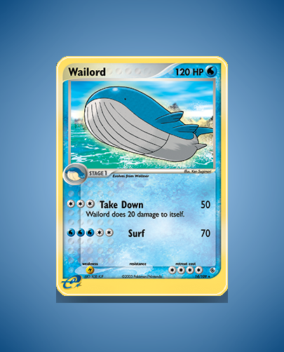 Collector’s Guide: Wailord (Ruby Sapphire #14)