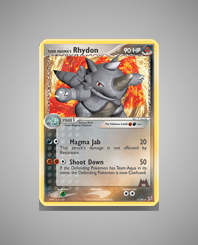 Collector’s Guide: Team Magma’s Rhydon (Team Magma vs Team Aqua #11)