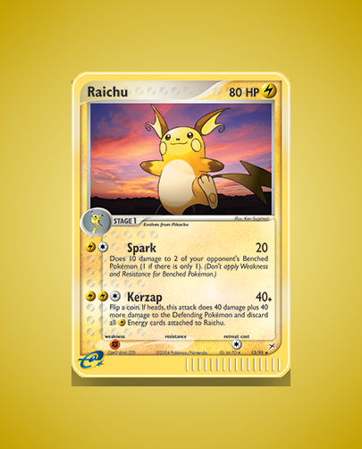 Collector’s Guide: Raichu (Team Magma vs Team Aqua #13)