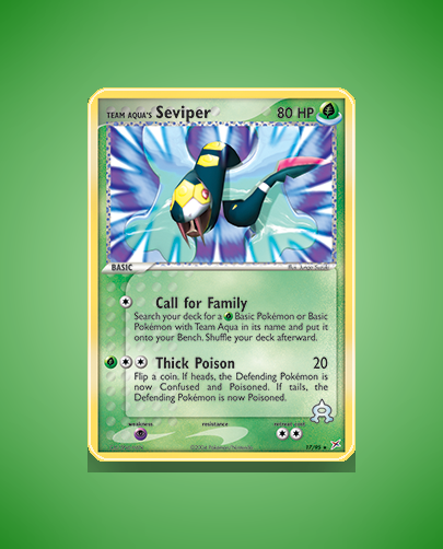 Collector’s Guide: Team Aqua’s Seviper (Team Magma vs Team Aqua #17)