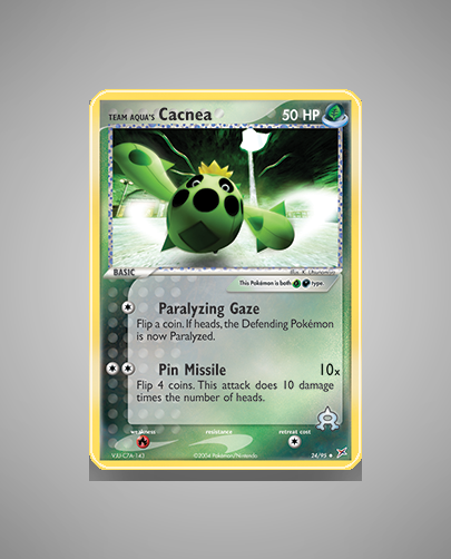 Collector’s Guide: Team Aqua’s Cacnea (Team Magma vs Team Aqua #24)