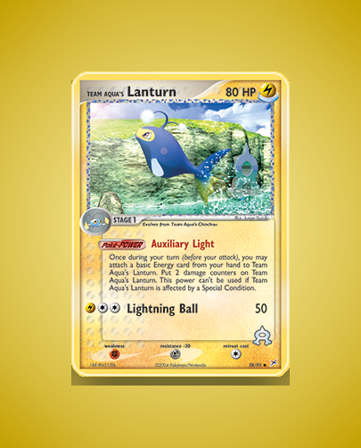 Collector’s Guide: Team Aqua’s Lanturn (Team Magma vs Team Aqua #28)