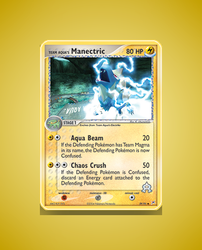 Collector’s Guide: Team Aqua’s Manectric (Team Magma vs Team Aqua #29)
