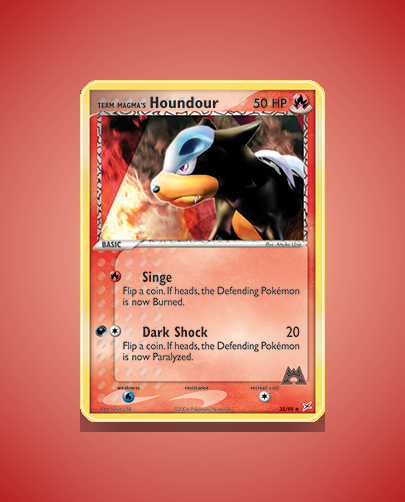 Collector’s Guide: Team Magma’s Houndour (Team Magma vs Team Aqua #35)
