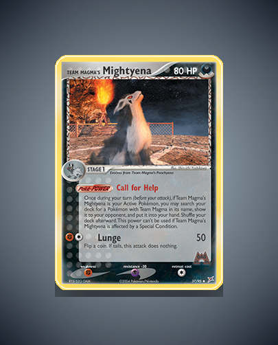 Collector’s Guide: Team Magma’s Mightyena (Team Magma vs Team Aqua #37)