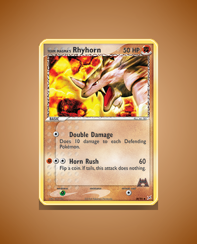 Collector’s Guide: Team Magma’s Rhyhorn (Team Magma vs Team Aqua #38)