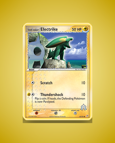 Collector’s Guide: Team Aqua’s Electrike (Team Magma vs Team Aqua #52)