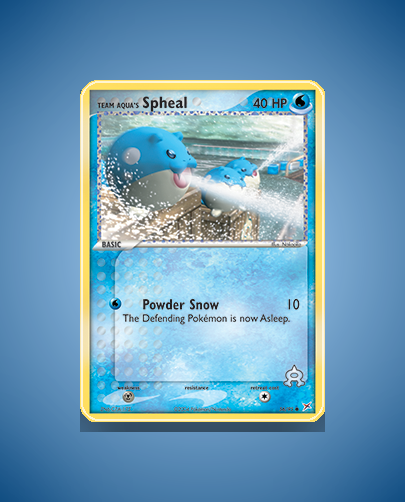 Collector’s Guide: Team Aqua’s Spheal (Team Magma vs Team Aqua #56)