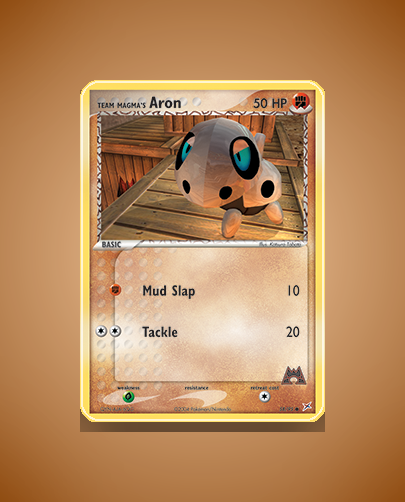 Collector’s Guide: Team Magma’s Aron (Team Magma vs Team Aqua #58)