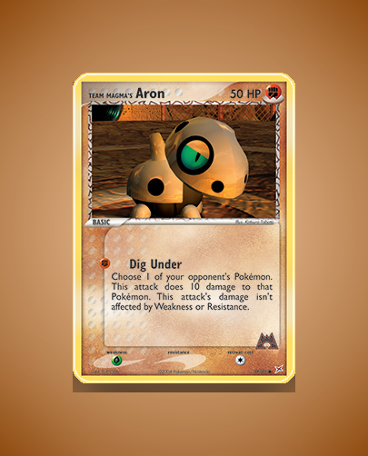 Collector’s Guide: Team Magma’s Aron (Team Magma vs Team Aqua #59)