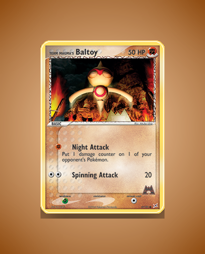 Collector’s Guide: Team Magma’s Baltoy (Team Magma vs Team Aqua #61)