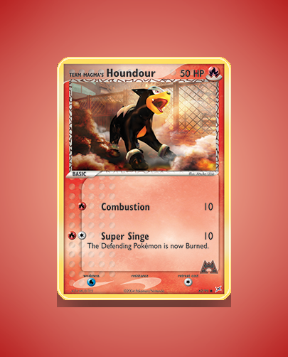 Collector’s Guide: Team Magma’s Houndour (Team Magma vs Team Aqua #62)