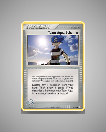 Collector’s Guide: Team Aqua Schemer (Team Magma vs Team Aqua #69)